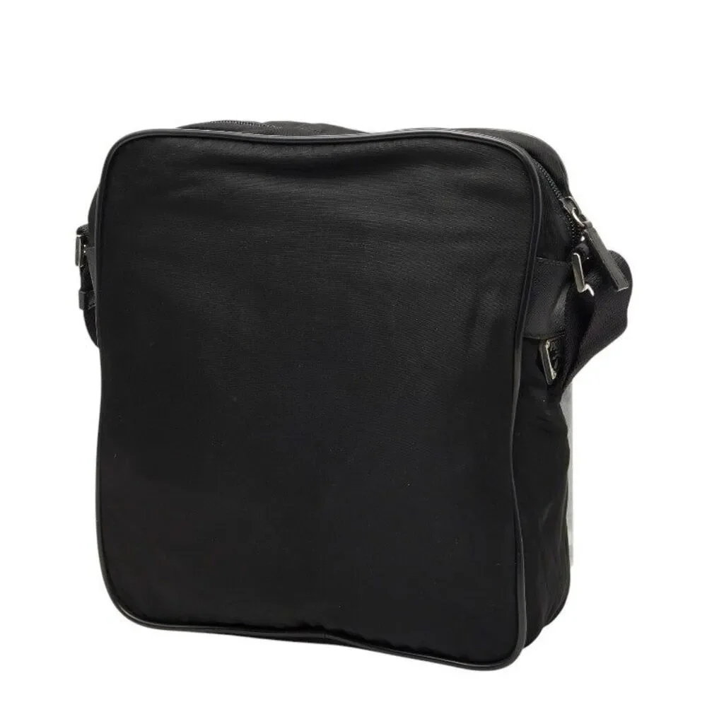 Prada Triangle Logo Plate Shoulder Bag